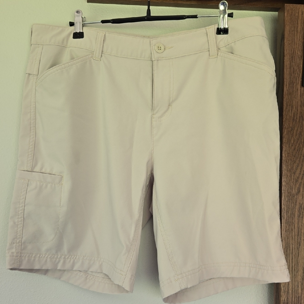 Beige Cargo Shorts